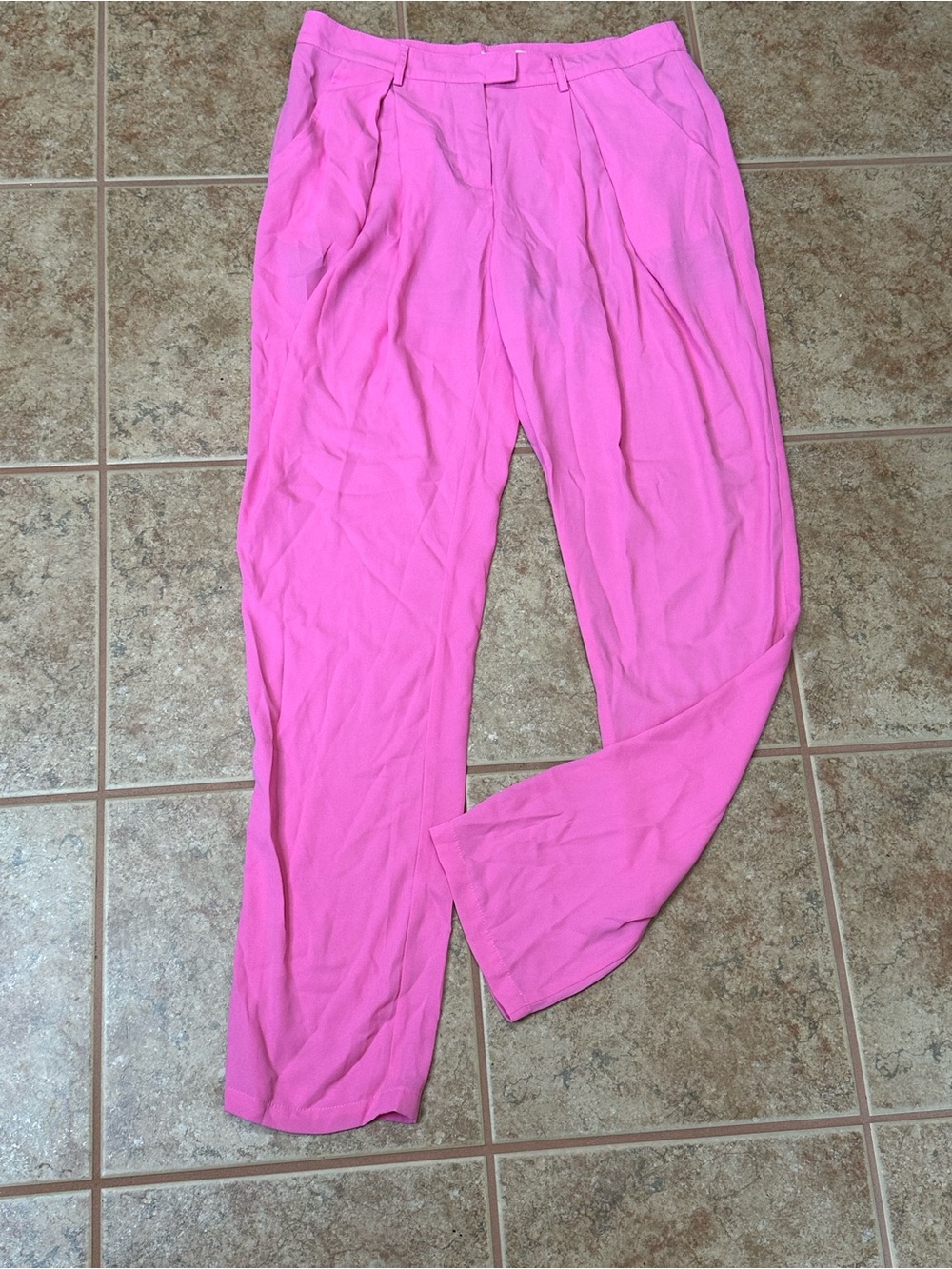 Sugarlips Women's Pink Pleated Trouser Pants Size Large New With Tags NWT Casual